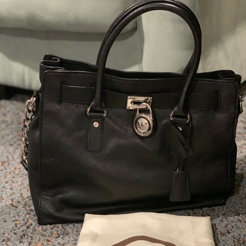 Michael Kors Pebbled Leather Hamilton NS